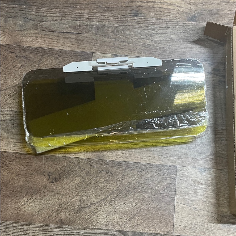 Yellow Tinted Clip-On Sun Visor